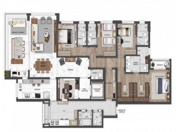 Imagem Apartamento com 4 Quartos à Venda, 220 m² em Vila Romana - São Paulo