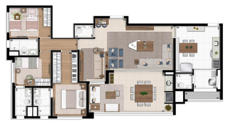 Imagem Apartamento com 3 Quartos à Venda, 125 m² Imagem Apartamento com 3 Quartos à Venda, 125 m²