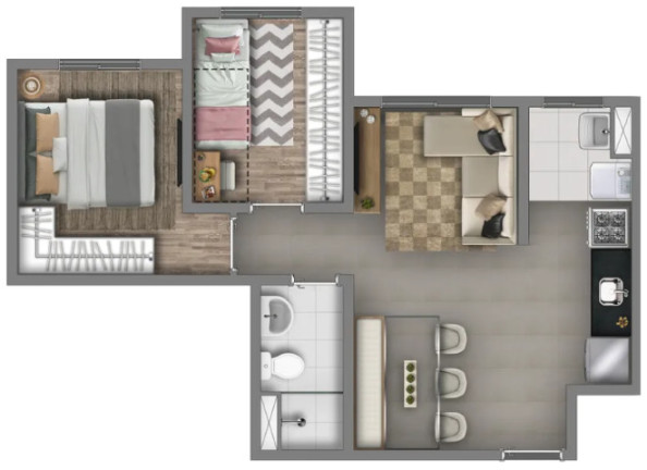Imagem Apartamento com 2 Quartos à Venda, 38 m² em Loteamento City Jaragua - São Paulo Imagem Apartamento com 2 Quartos à Venda, 38 m² em Loteamento City Jaragua - São Paulo