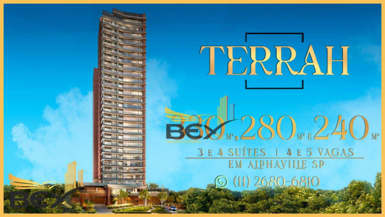 Apartamento com 3 Quartos à Venda, 280 m² em Alphaville Empresarial - Barueri