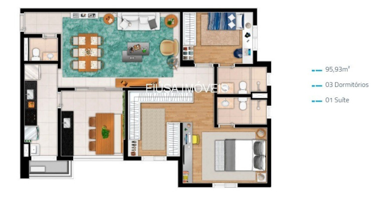 Imagem Apartamento com 3 Quartos à Venda, 95 m² em Jardim Botânico - Ribeirao Preto Imagem Apartamento com 3 Quartos à Venda, 95 m² em Jardim Botânico - Ribeirao Preto
