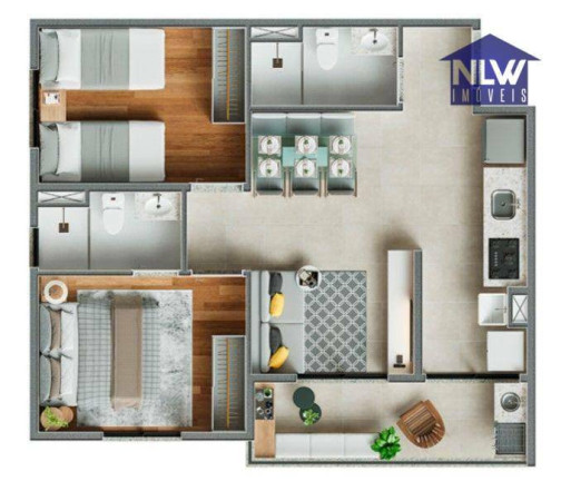 Apartamento com 2 Quartos à Venda, 51 m² em Vila Jacuí - São Paulo