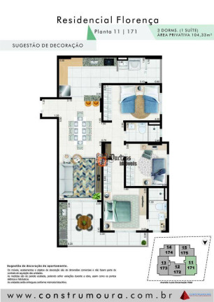 Imagem Apartamento com 3 Quartos à Venda, 104 m² em Aviação - Praia Grande