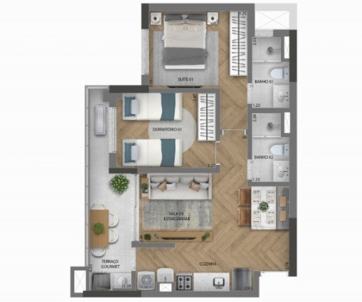 Imagem Imóvel com 1 Quarto à Venda, 37 m² em Centro - Osasco