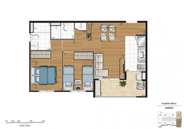 Imagem Apartamento com 2 Quartos à Venda, 55 m² em Vila Galvão - Guarulhos