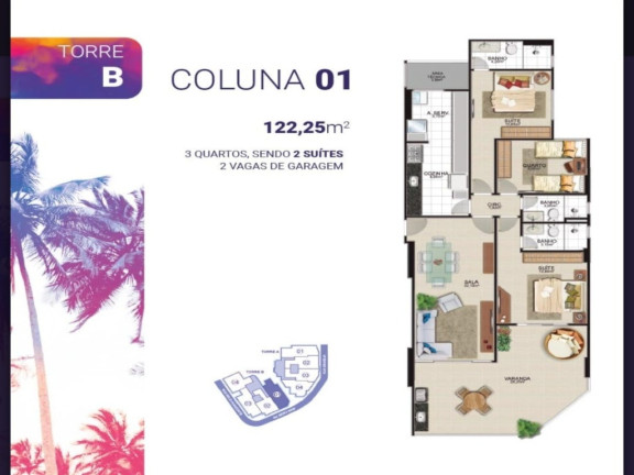 Imagem Apartamento com 3 Quartos à Venda, 102 m² em Praia Do Morro - Guarapari Imagem Apartamento com 3 Quartos à Venda, 102 m² em Praia Do Morro - Guarapari