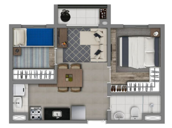 Imagem Imóvel com 2 Quartos à Venda, 36 m² em Socorro - São Paulo