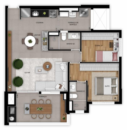 Imagem Imóvel com 2 Quartos à Venda, 67 m² em Vila Ema - São Paulo