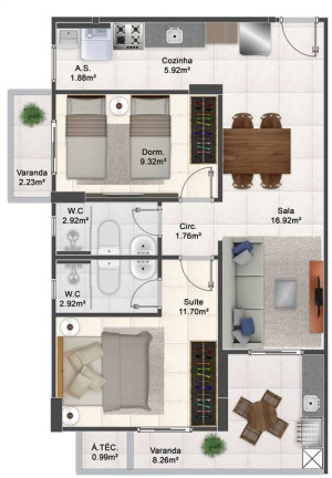 Imagem Apartamento com 2 Quartos à Venda, 74 m² em Maracanã - Praia Grande Imagem Apartamento com 2 Quartos à Venda, 74 m² em Maracanã - Praia Grande