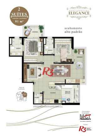 Imagem Apartamento com 2 Quartos à Venda, 82 m² em Ponta Da Praia - Santos