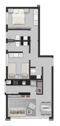 Imagem Apartamento com 1 Quarto à Venda, 57 m² em Capão Da Canoa - Capão Da Canoa