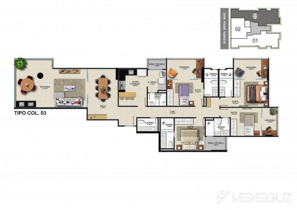 Imagem Apartamento com 3 Quartos à Venda, 120 m² em Praia Do Morro - Guarapari Imagem Apartamento com 3 Quartos à Venda, 120 m² em Praia Do Morro - Guarapari