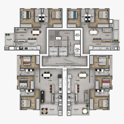 Imagem Apartamento com 3 Quartos à Venda, 92 m² em Vila Operária - Itajaí Imagem Apartamento com 3 Quartos à Venda, 92 m² em Vila Operária - Itajaí