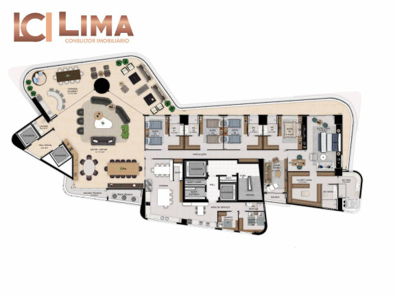 Imagem Apartamento com 4 Quartos à Venda, 604 m² em Mucuripe - Fortaleza Imagem Apartamento com 4 Quartos à Venda, 604 m² em Mucuripe - Fortaleza