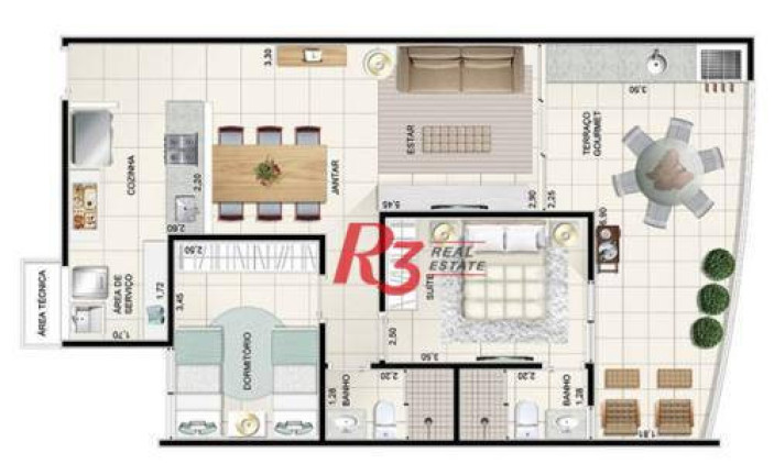 Imagem Apartamento com 2 Quartos à Venda, 86 m² em Boqueirão - Praia Grande