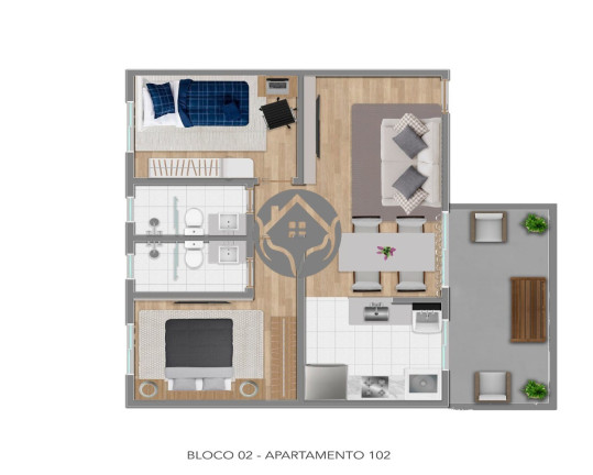 Imagem Imóvel com 2 Quartos à Venda, 63 m² em Paquetá - Belo Horizonte Imagem Imóvel com 2 Quartos à Venda, 63 m² em Paquetá - Belo Horizonte
