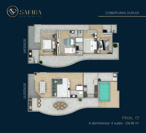 Imagem Apartamento com 4 Quartos à Venda, 219 m² em Guilhermina - Praia Grande Imagem Apartamento com 4 Quartos à Venda, 219 m² em Guilhermina - Praia Grande