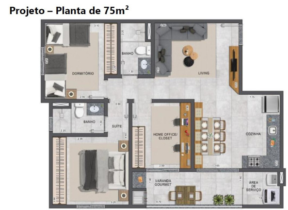 Imagem Apartamento à Venda, em Vila São José Imagem Apartamento à Venda, em Vila São José