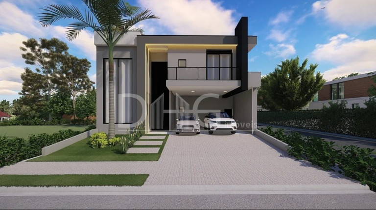 Sobrado com 4 Quartos à Venda,  em Santorini Residencial Club - Paulínia