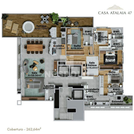 Imagem Apartamento à Venda, 262 m² em Fazenda - Itajai Imagem Apartamento à Venda, 262 m² em Fazenda - Itajai