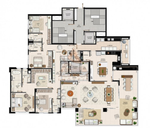 Imagem Apartamento com 4 Quartos à Venda, 377 m² em Ilhas Do Sul - Ribeirão Preto Imagem Apartamento com 4 Quartos à Venda, 377 m² em Ilhas Do Sul - Ribeirão Preto