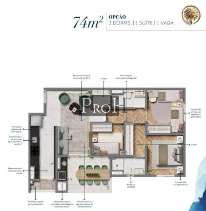 Imagem Apartamento com 3 Quartos à Venda, 75 m² em Jardim - Santo André Imagem Apartamento com 3 Quartos à Venda, 75 m² em Jardim - Santo André