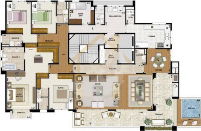 Imagem Apartamento com 5 Quartos à Venda, 376 m² em Tamboré - Santana De Parnaíba Imagem Apartamento com 5 Quartos à Venda, 376 m² em Tamboré - Santana De Parnaíba