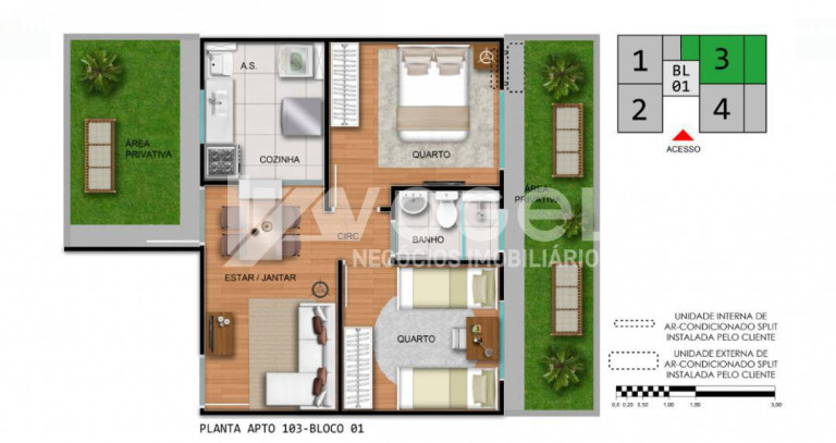 Imagem Apartamento com 1 Quarto à Venda, 48 m² em Estância Velha - Canoas Imagem Apartamento com 1 Quarto à Venda, 48 m² em Estância Velha - Canoas