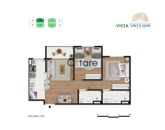 Imagem Apartamento com 2 Quartos à Venda,  em Praia Do Futuro Ii - Fortaleza