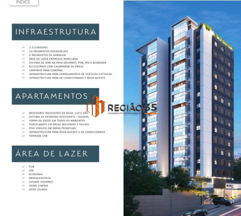 Imagem Apartamento com 2 Quartos à Venda, 54 m² em Centro - Poços De Caldas