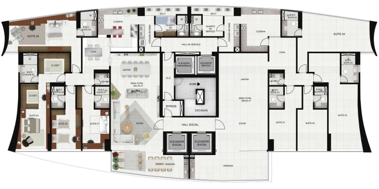 Imagem Apartamento com 4 Quartos à Venda, 268 m² em São José - Recife Imagem Apartamento com 4 Quartos à Venda, 268 m² em São José - Recife