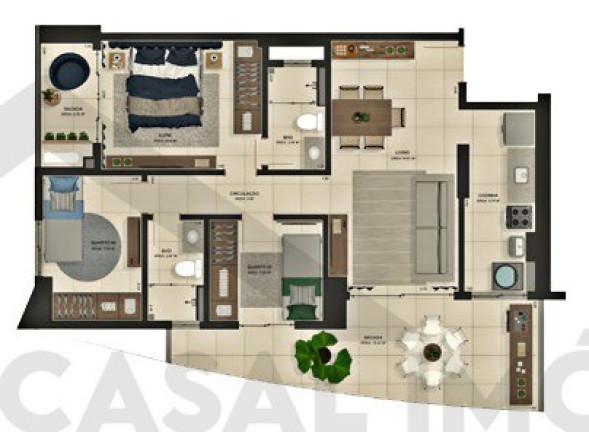 Imagem Apartamento com 3 Quartos à Venda, 90 m² em Jurunas - Belém Imagem Apartamento com 3 Quartos à Venda, 90 m² em Jurunas - Belém