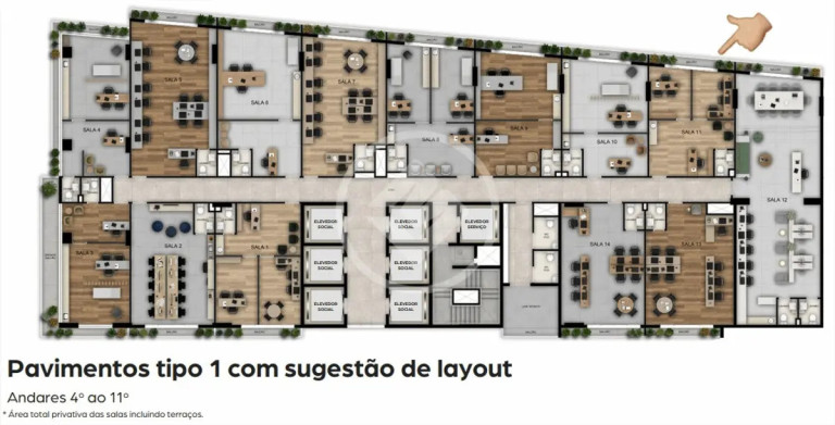Imagem Sala Comercial à Venda, 41 m² em Opus Geo 136 - Goiânia Imagem Sala Comercial à Venda, 41 m² em Opus Geo 136 - Goiânia