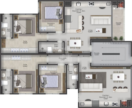 Imagem Apartamento com 2 Quartos à Venda, 71 m² em Nações - Balneário Camboriú Imagem Apartamento com 2 Quartos à Venda, 71 m² em Nações - Balneário Camboriú