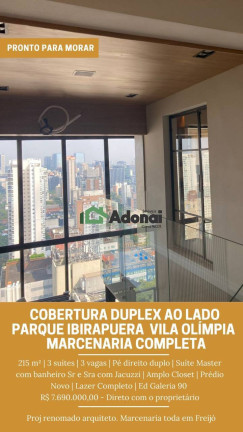 Imagem Apartamento com 3 Quartos à Venda, 216 m² em Vila Olímpia - São Paulo