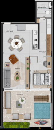 Imagem Imóvel com 1 Quarto à Venda, 122 m² em Ipanema - Rio De Janeiro