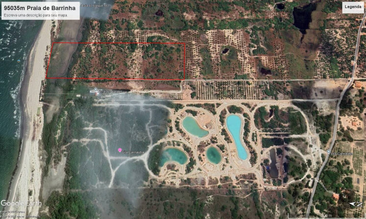 Terreno à Venda, 95.035 m² em Praia De Barrinha - Acaraú