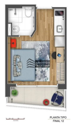 Imagem Apartamento com 1 Quarto à Venda, 22 m² em Centro - São Paulo Imagem Apartamento com 1 Quarto à Venda, 22 m² em Centro - São Paulo