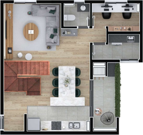 Imagem Apartamento com 3 Quartos à Venda, 85 m² em Boa Vista - Curitiba