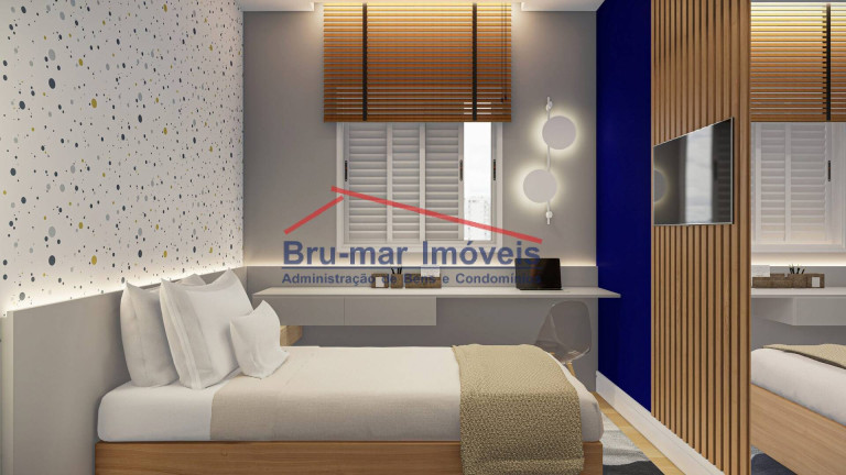 Imagem Apartamento com 2 Quartos à Venda, 55 m² em Campo Grande - Santos