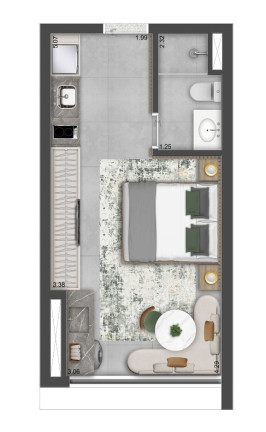 Imagem Apartamento com 1 Quarto à Venda, 25 m² em Vila Clementino - São Paulo