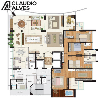 Imagem Apartamento com 4 Quartos à Venda, 321 m² em Santa Mônica - Feira De Santana Imagem Apartamento com 4 Quartos à Venda, 321 m² em Santa Mônica - Feira De Santana