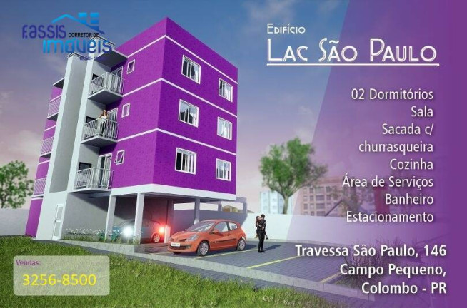 Imagem Apartamento com 2 Quartos à Venda, 49 m² em Campo Pequeno - Colombo Imagem Apartamento com 2 Quartos à Venda, 49 m² em Campo Pequeno - Colombo