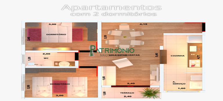 Imagem Imóvel com 2 Quartos à Venda, 55 m² em Chácara Recreio Primavera - Jaguariúna