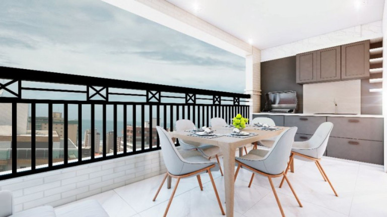 Imagem Apartamento com 3 Quartos à Venda, 138 m² em Guilhermina - Praia Grande