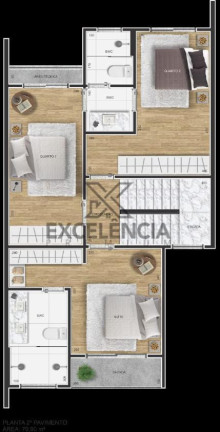 Imagem Sobrado com 3 Quartos à Venda, 155 m² em Costeira - São José Dos Pinhais