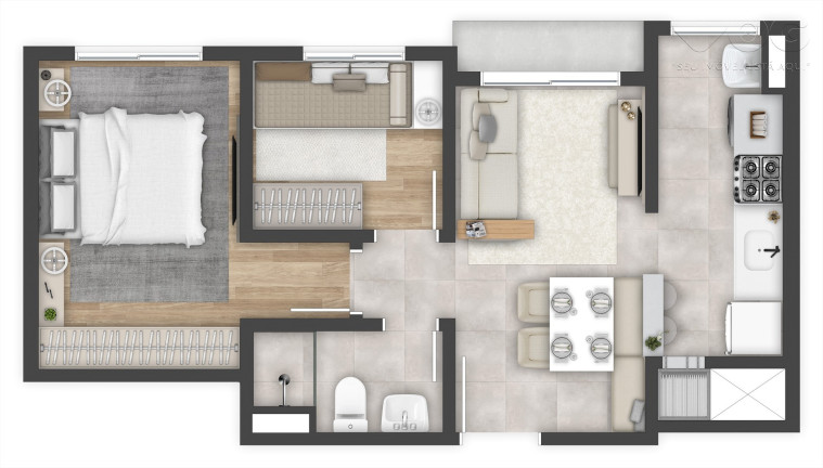 Imagem Imóvel com 2 Quartos à Venda, 41 m² em Sarandi - Porto Alegre Imagem Imóvel com 2 Quartos à Venda, 41 m² em Sarandi - Porto Alegre