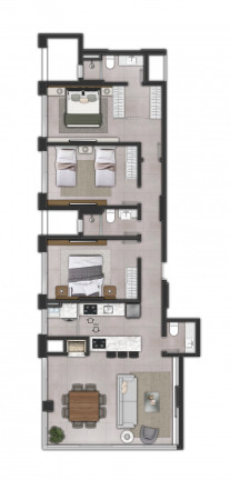 Imagem Apartamento com 3 Quartos à Venda, 110 m² em Centro - Torres Imagem Apartamento com 3 Quartos à Venda, 110 m² em Centro - Torres
