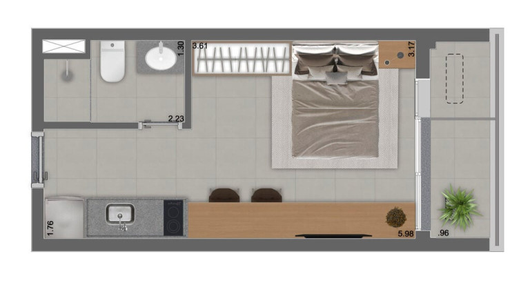 Imagem Imóvel com 1 Quarto à Venda, 26 m² em Vila Mariana - São Paulo