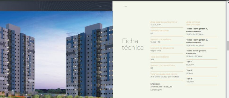 Apartamento com 2 Quartos à Venda, 55 m² em Pacaembu - Londrina